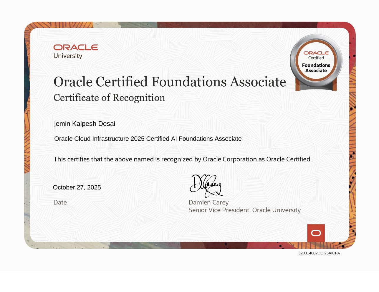 AI Foundations Associate